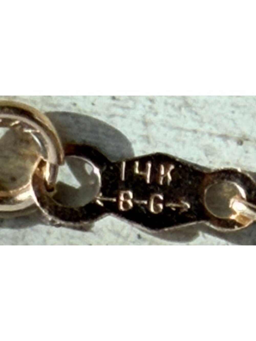 Vintage Signed SE 14K Gold & Diamond Heart Pendant & B-G 14k Rope Chain 3g - Picture 9 of 9